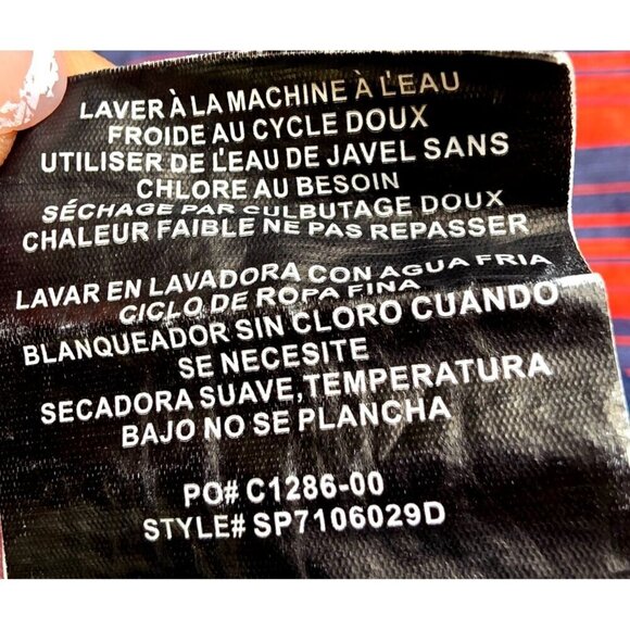 ONeill Mens Size 40 Board Shorts Blue/Red Striped Swim Trunks Polyester Adjustab - Picture 6 of 13